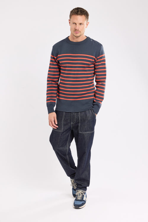 armor-lux-paimpol-pull-marin-ray-homme-en-laine image 5