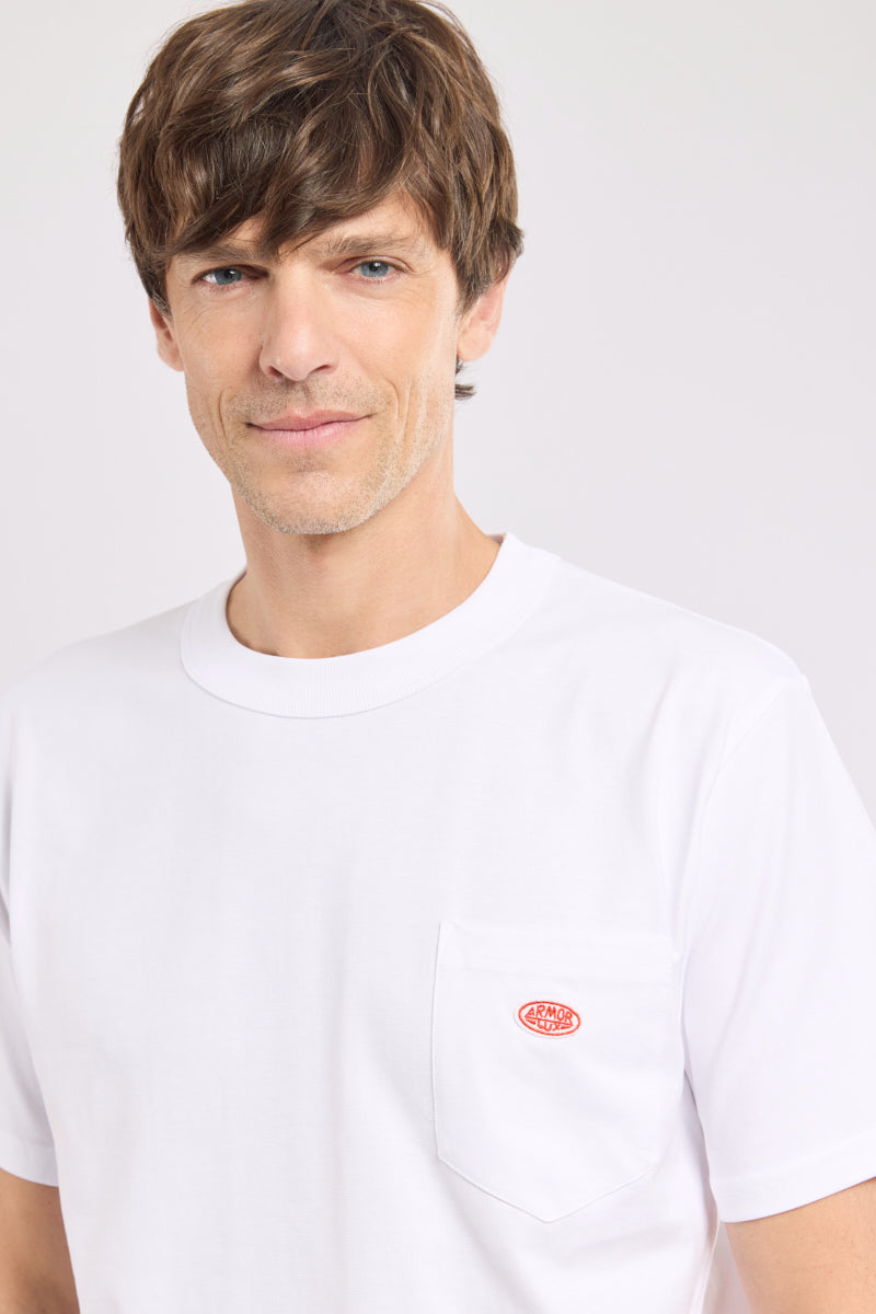 armor-lux-t-shirt-h-ritage-homme-coton-coupe-droite-poche image 2