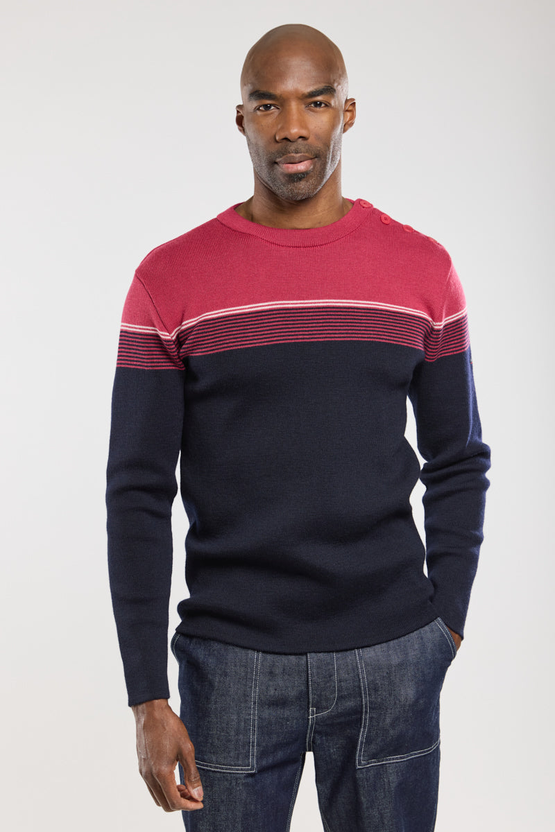 armor-lux-pull-marin-ray-homme-100-laine-2 image 1