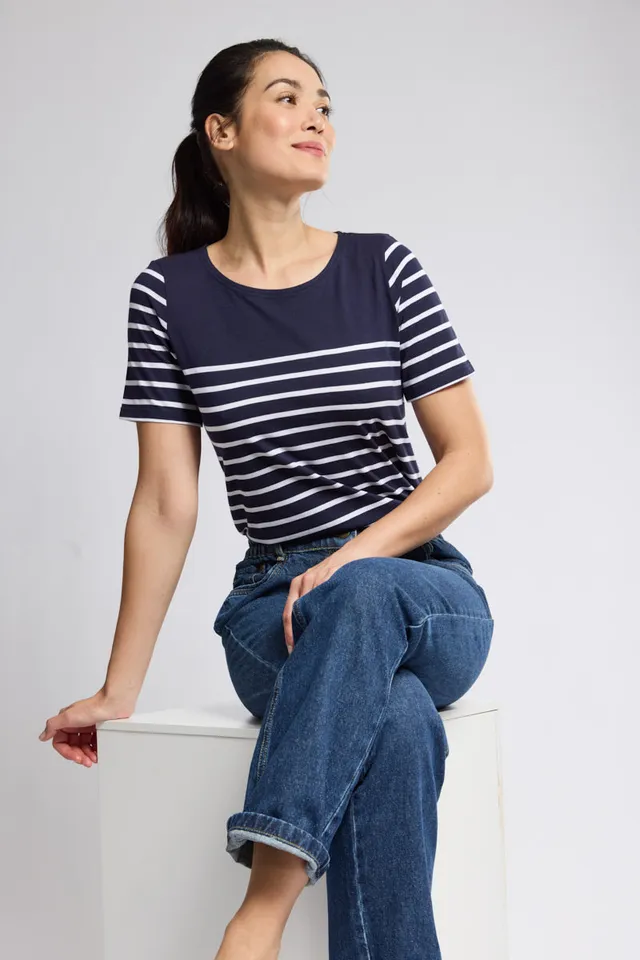 armor-lux-marini-re-classe-de-mer-femme-coton-l-ger-manches-courtes image 1
