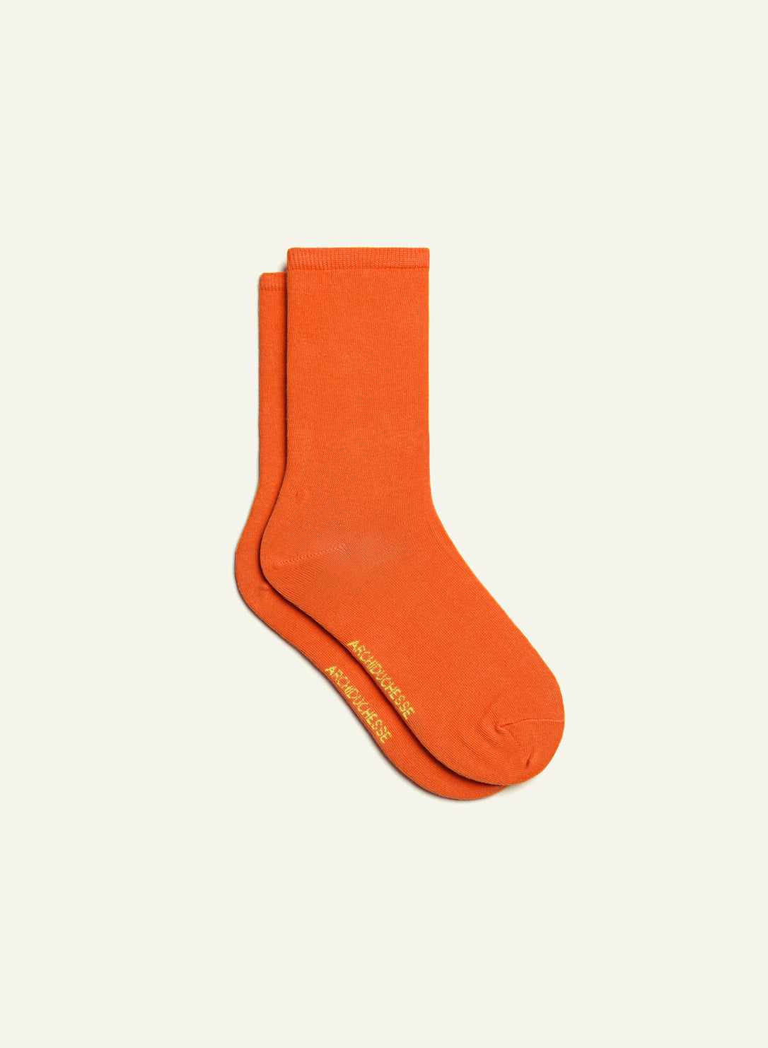 archiduchesse-chaussettes-courtes-orange-citrouille-coton image 2
