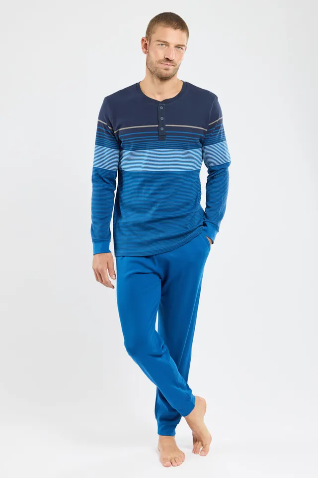 armor-lux-pyjama-jogging-coton-ray-homme image 1
