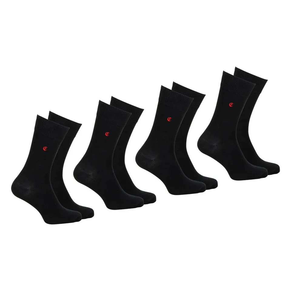 eminence-signature-lot-de-4-paires-de-chaussettes-mi-hautes-coton-peign image 1