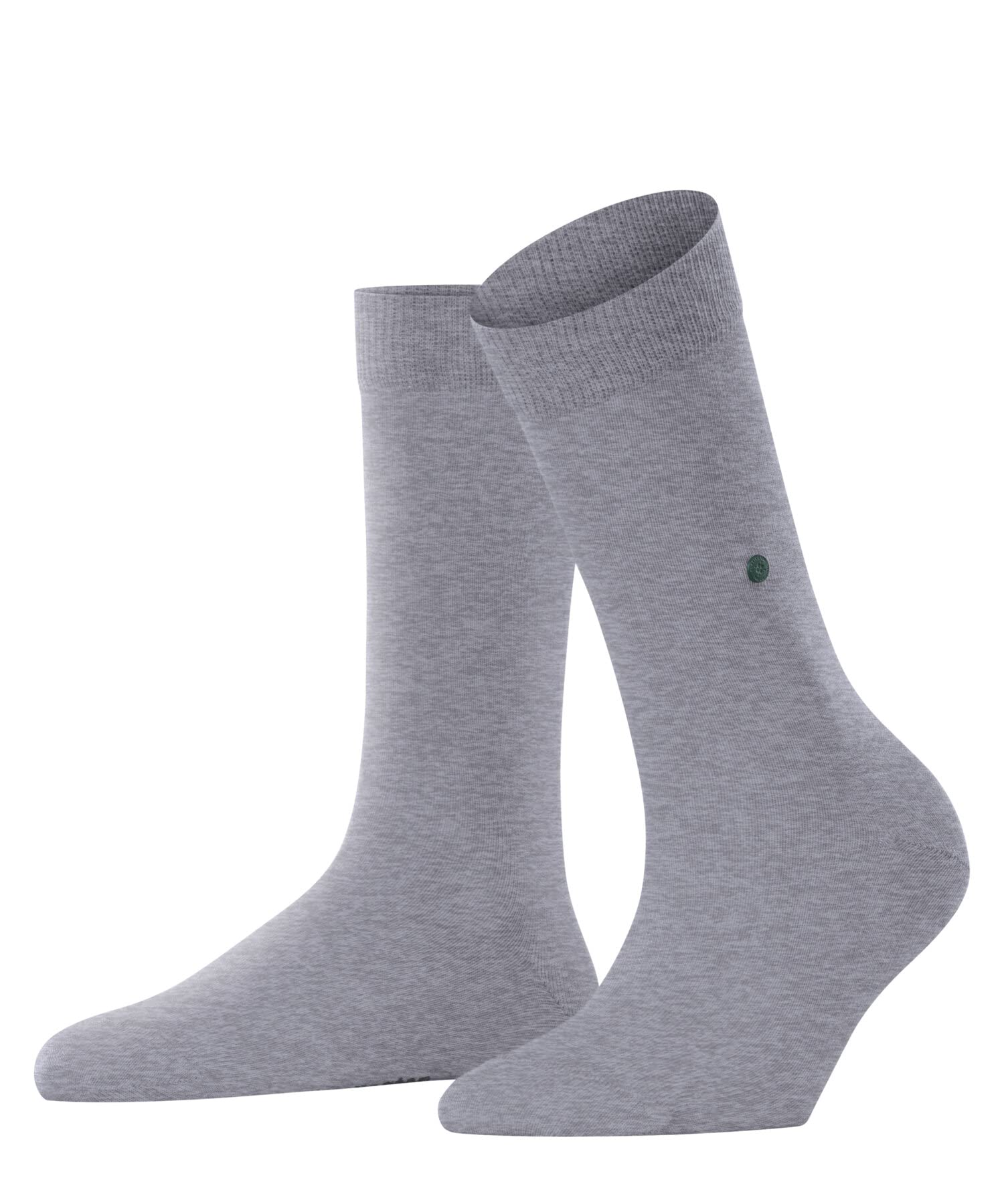 burlington-lady-chaussettes-femme-coton-gris-arctic-m-lange-36-41 image 1