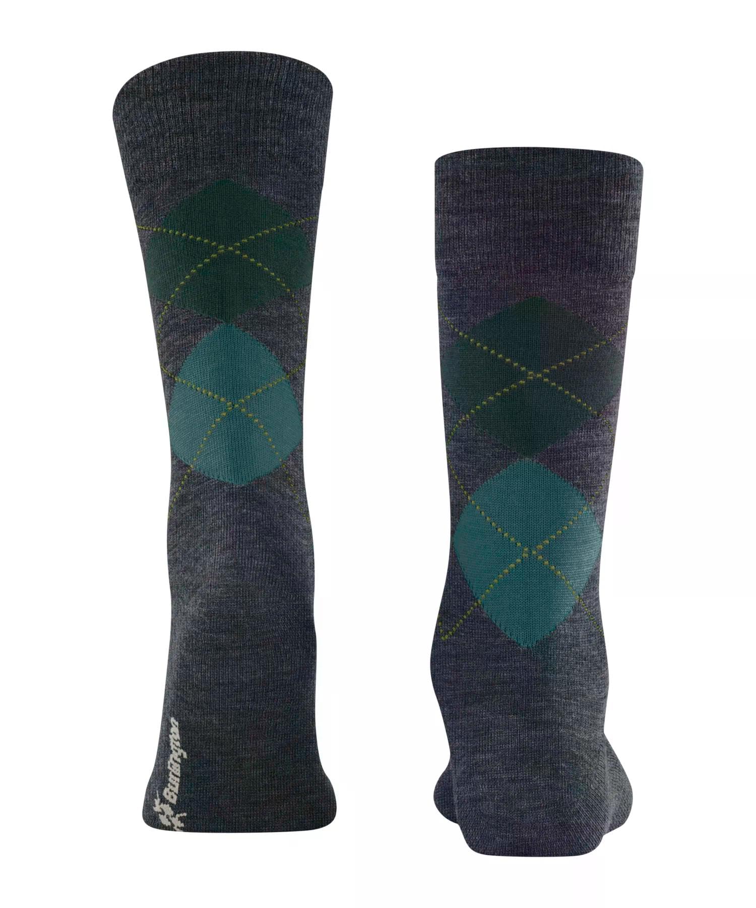 burlington-edinburgh-melange-chaussettes-homme-laine-fantaisie-bleu-cobalt-6273- image 2