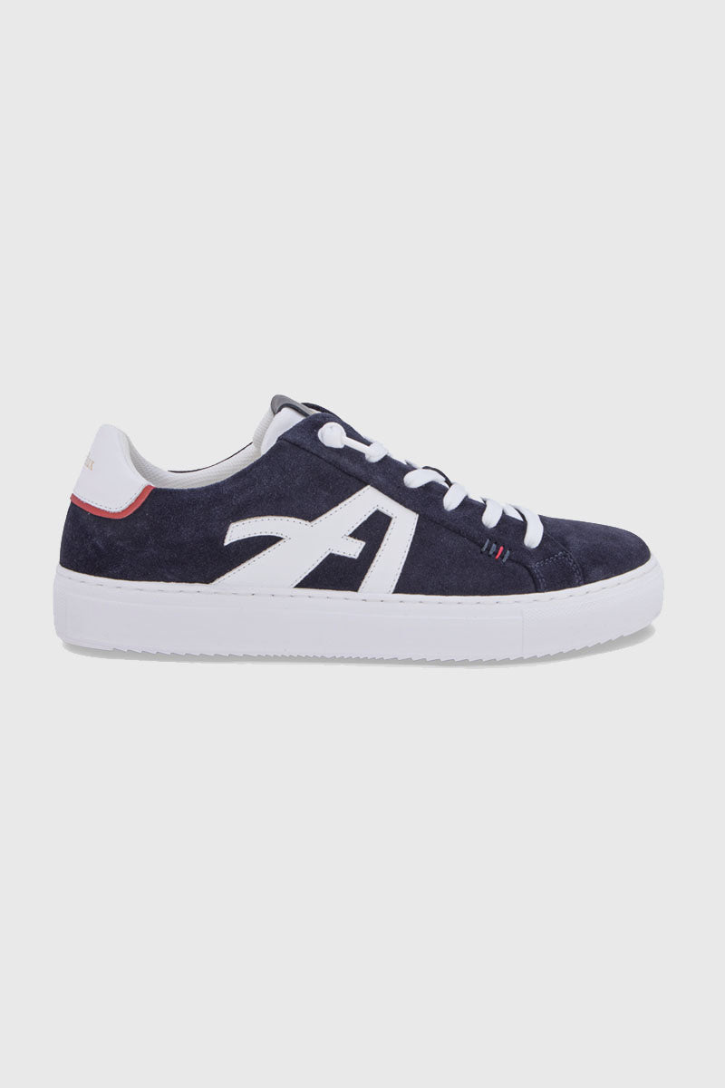 armor-lux-regate-baskets-basses-en-cuir-bleu-marine image 3