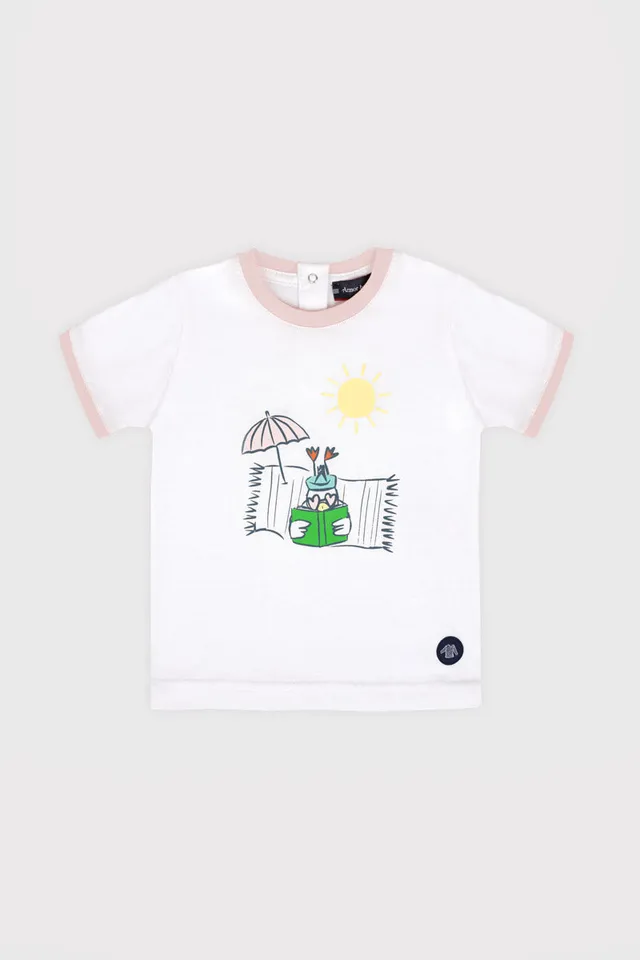 armor-lux-t-shirt-baby-coton-l-ger-imprim image 1