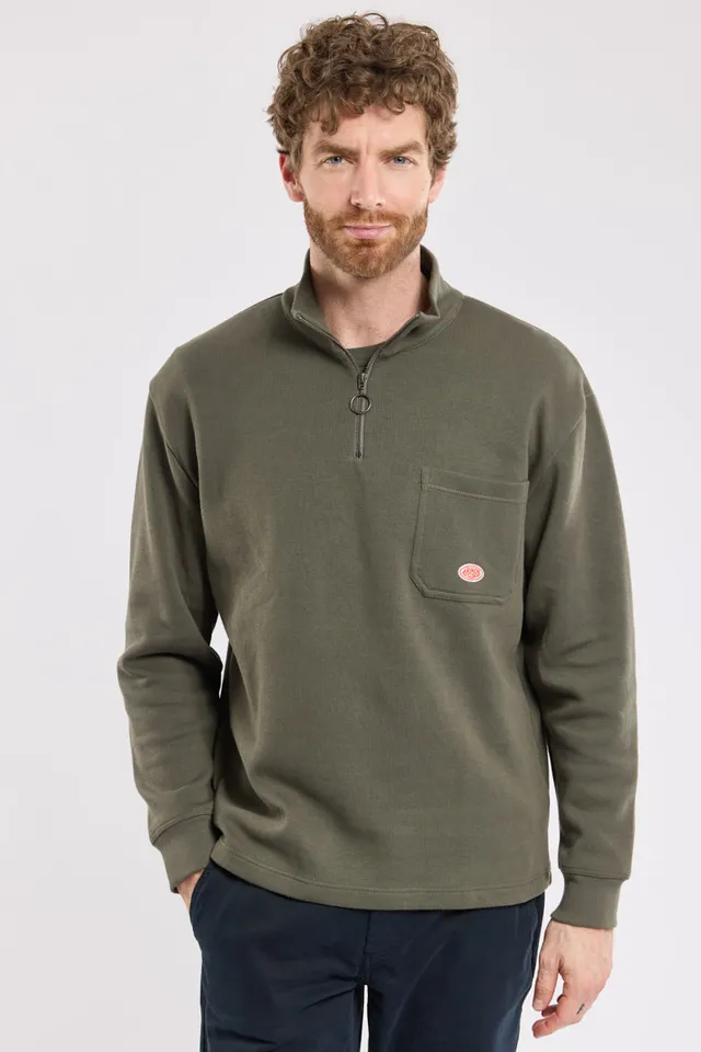 armor-lux-sweat-col-camionneur-h-ritage-sweat-coton-pais-homme image 1