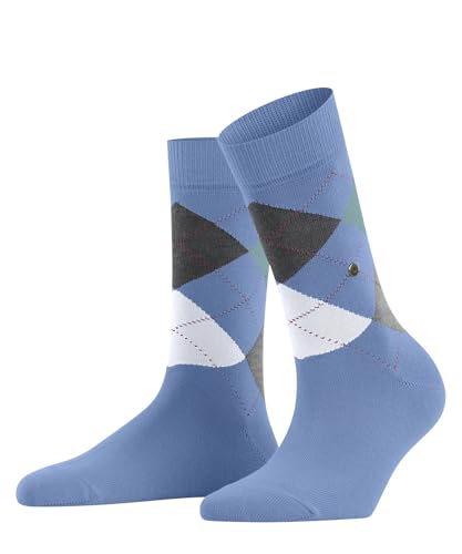 burlington-queen-chaussettes-femme-coton-fantaisie-argyle-bleu-deep-sea-6542-36- image 6