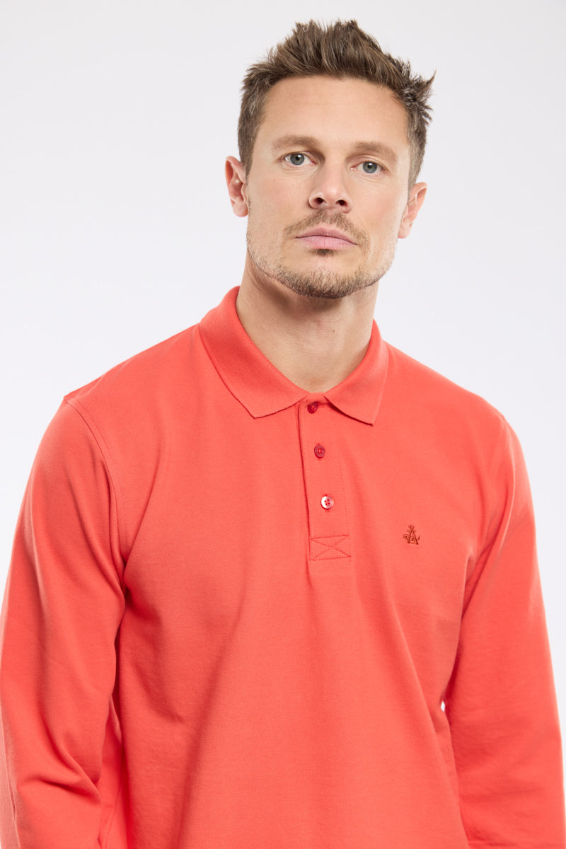 armor-lux-polo-homme-manches-longues-coton-piqu-2 image 2