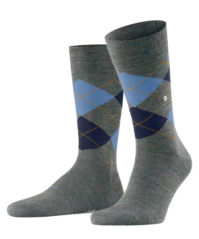 burlington-edinburgh-melange-chaussettes-homme-laine-bleu-cornflower-blue-6337-4 image 1