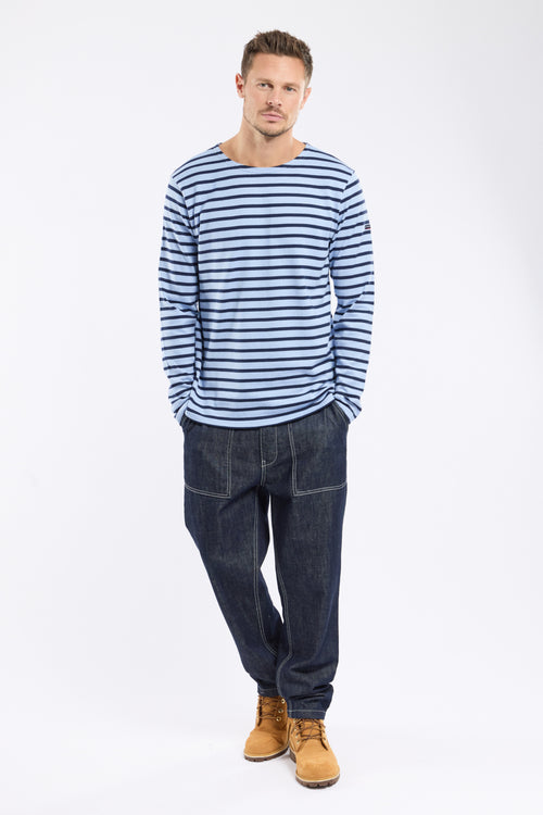 armor-lux-marini-re-homme-manches-longues-coton-bross-col-bateau image 4