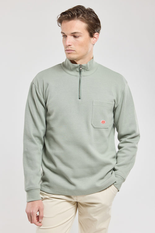 armor-lux-fouesnant-sweat-homme-col-zipp-coton-pais image 2