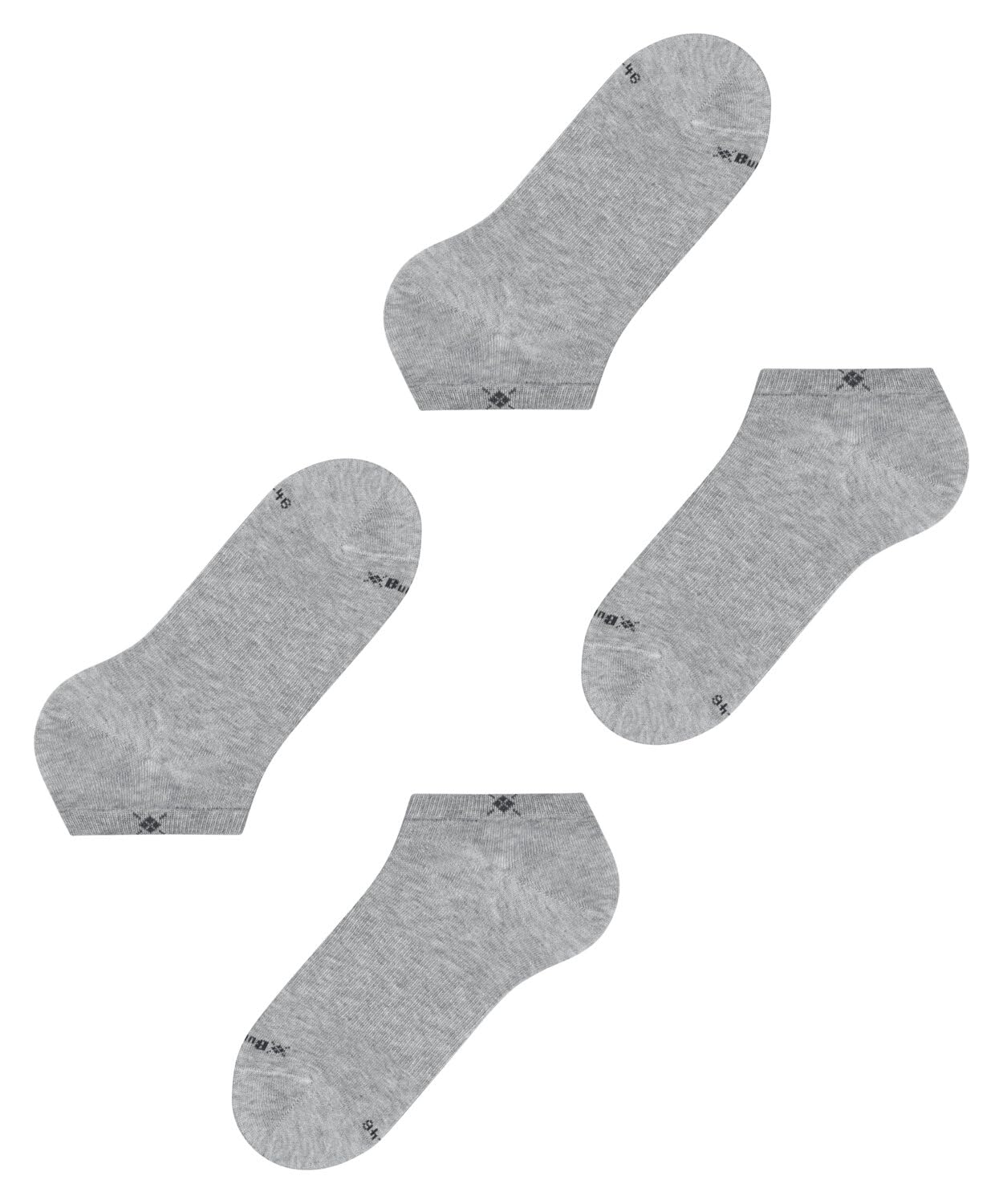 burlington-everyday-sneaker-lot-de-2-paires-chaussettes-basses-homme-coton-gris image 5