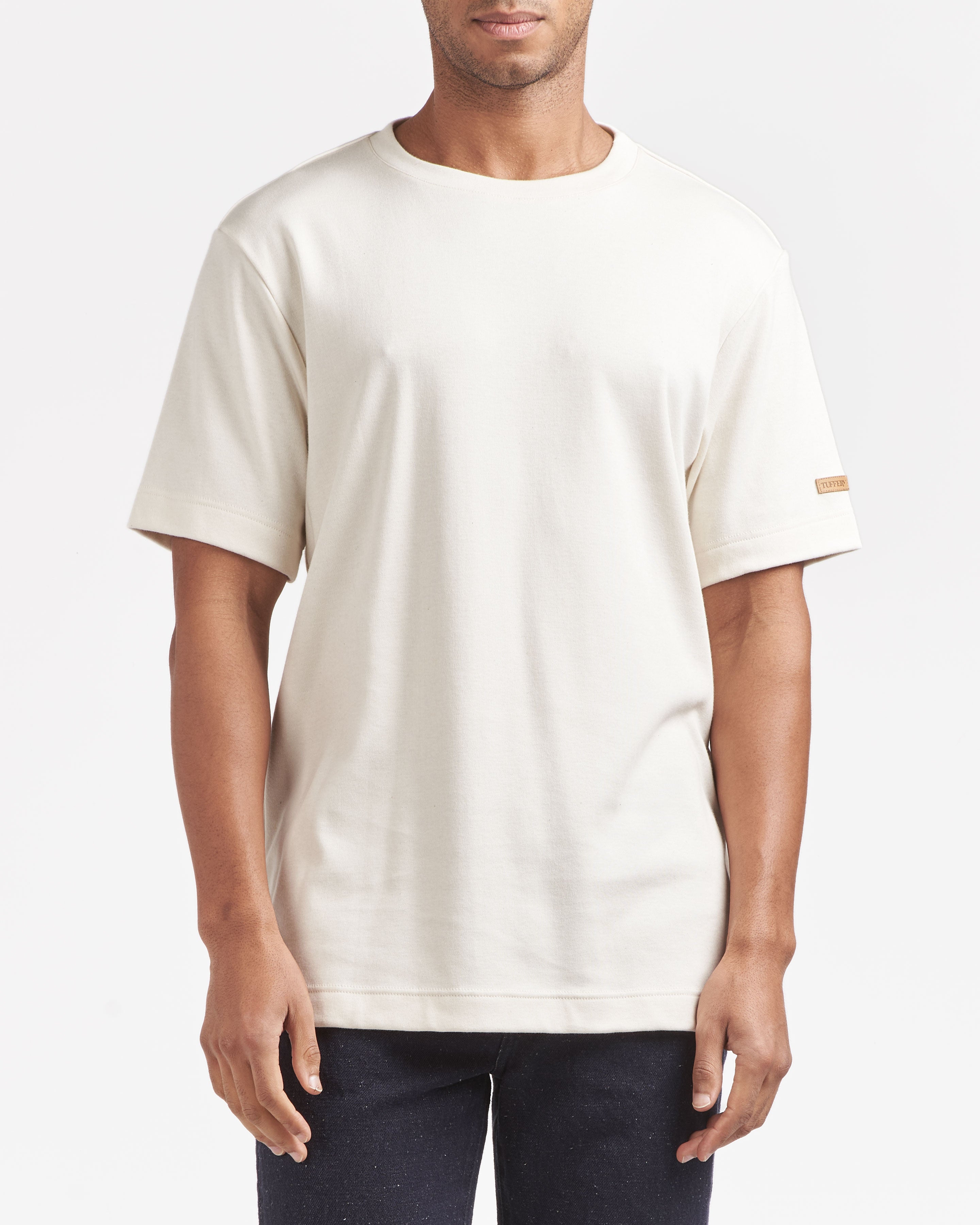 atelier-tuffery-t-shirt-homme-coton-bio-cru-coupe-droite image 5