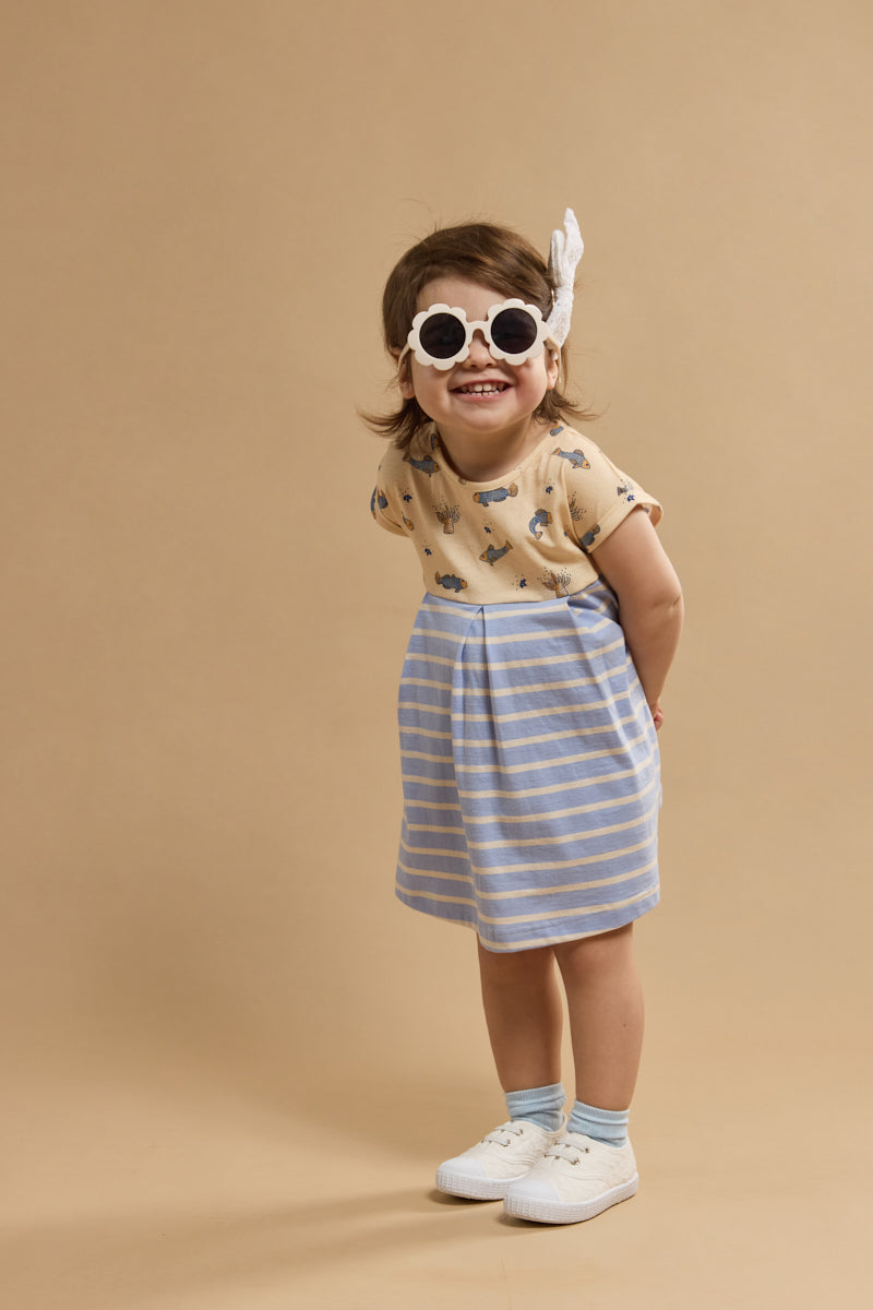 armor-lux-robe-baby-manches-courtes-coton-imprim-vie-marine image 6