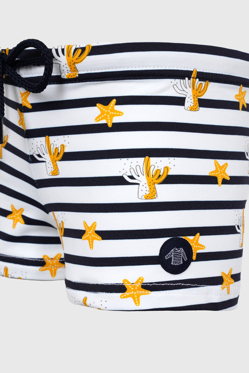 armor-lux-boxer-de-bain-enfant-ray-motifs-marins image 3