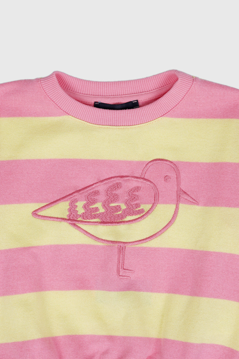 armor-lux-sweat-ray-kids-coton-rustique-broderie-mouette image 3
