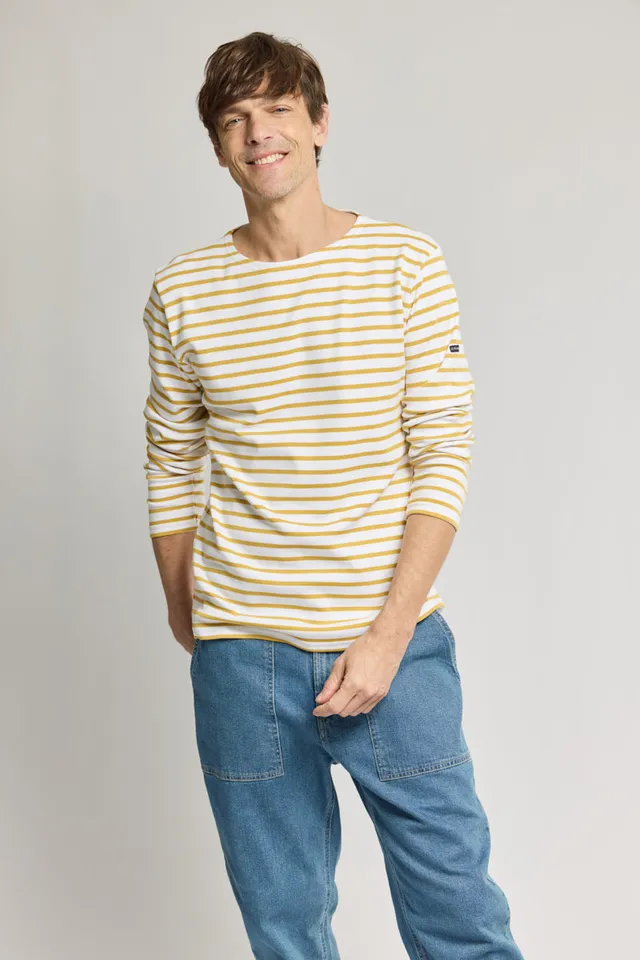 armor-lux-marini-re-homme-coton-pais-col-bateau-ajust-e image 1