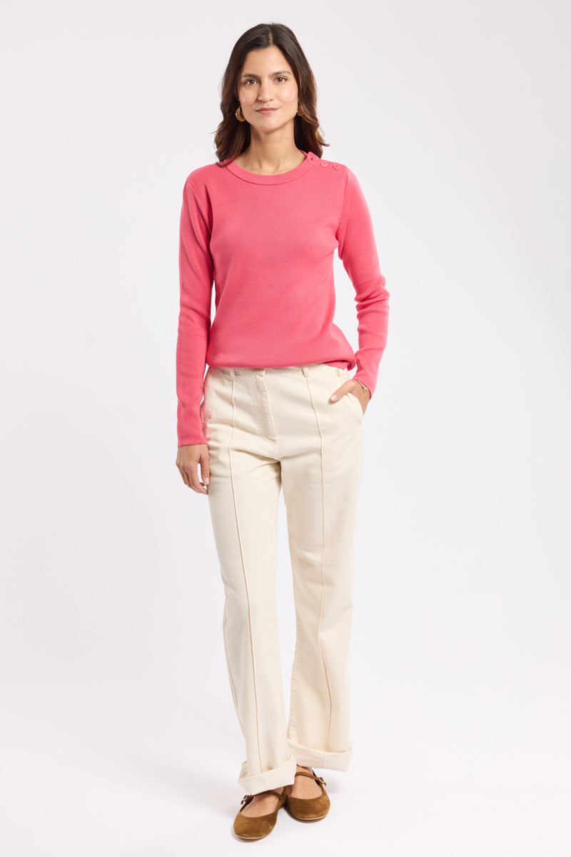 armor-lux-pull-marin-groix-femme-coton-patte-boutonn-e image 3