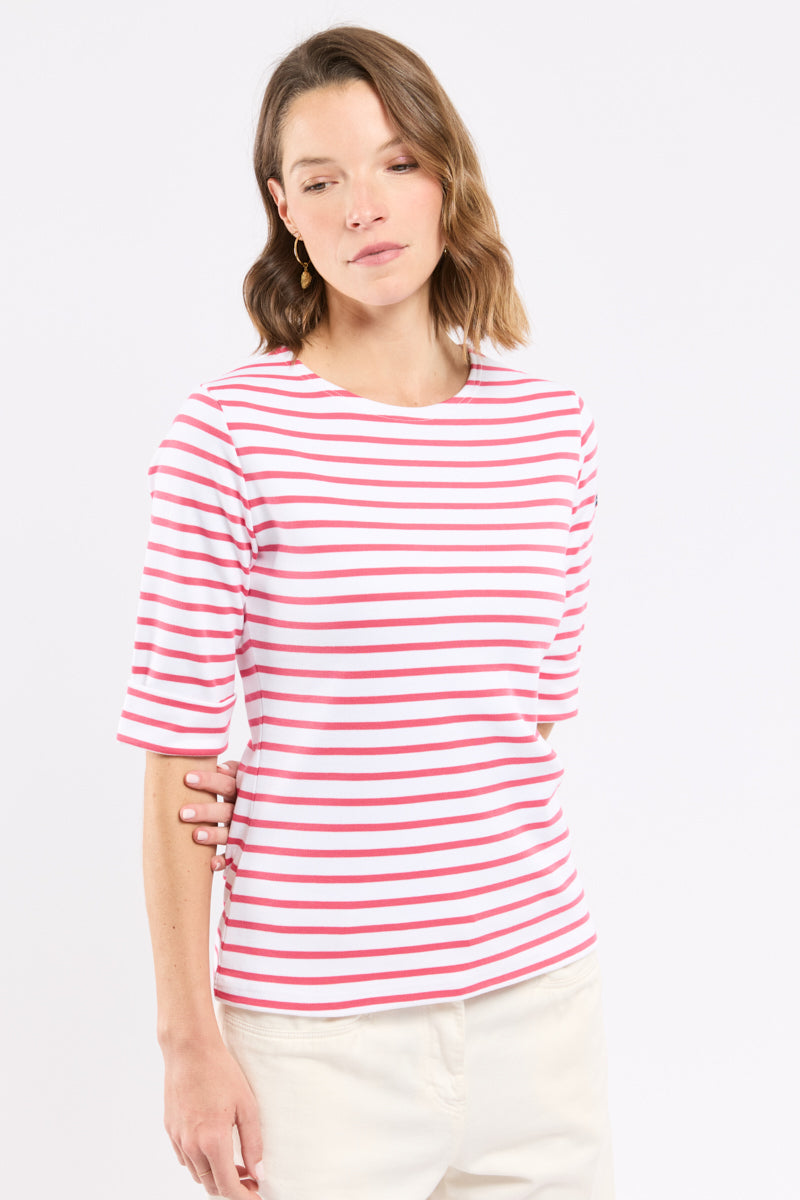 armor-lux-marini-re-manches-3-4-marini-re-femme-coton-pais image 3