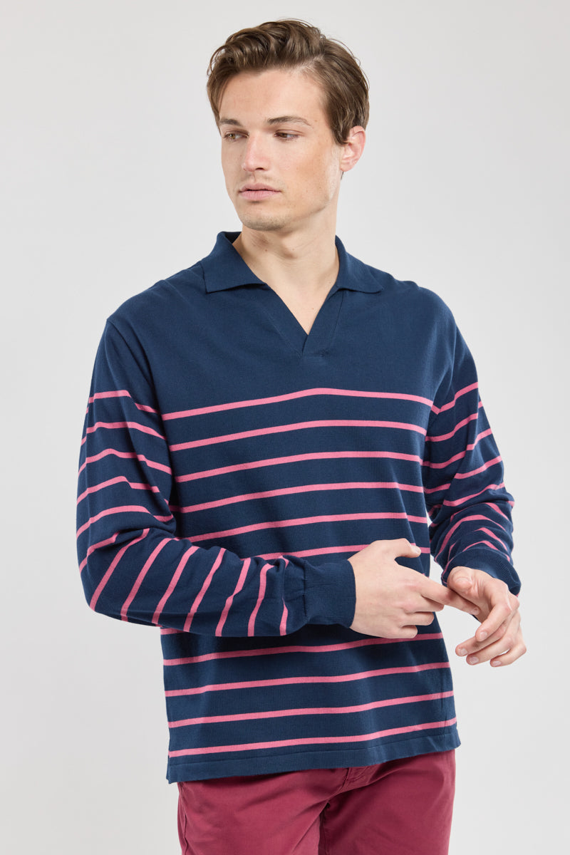 armor-lux-pull-col-vareuse-pull-ray-coton-homme image 4