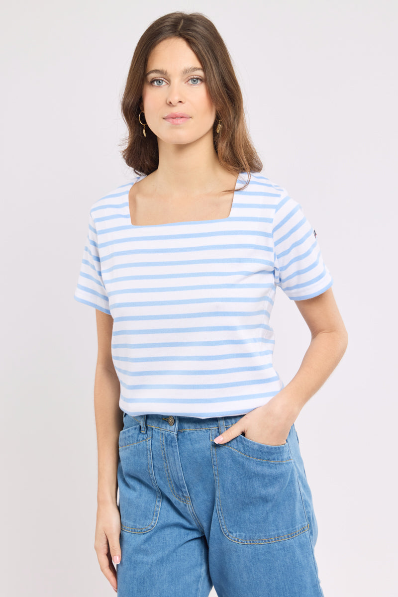 armor-lux-marini-re-femme-col-carr-coton-rustique image 4