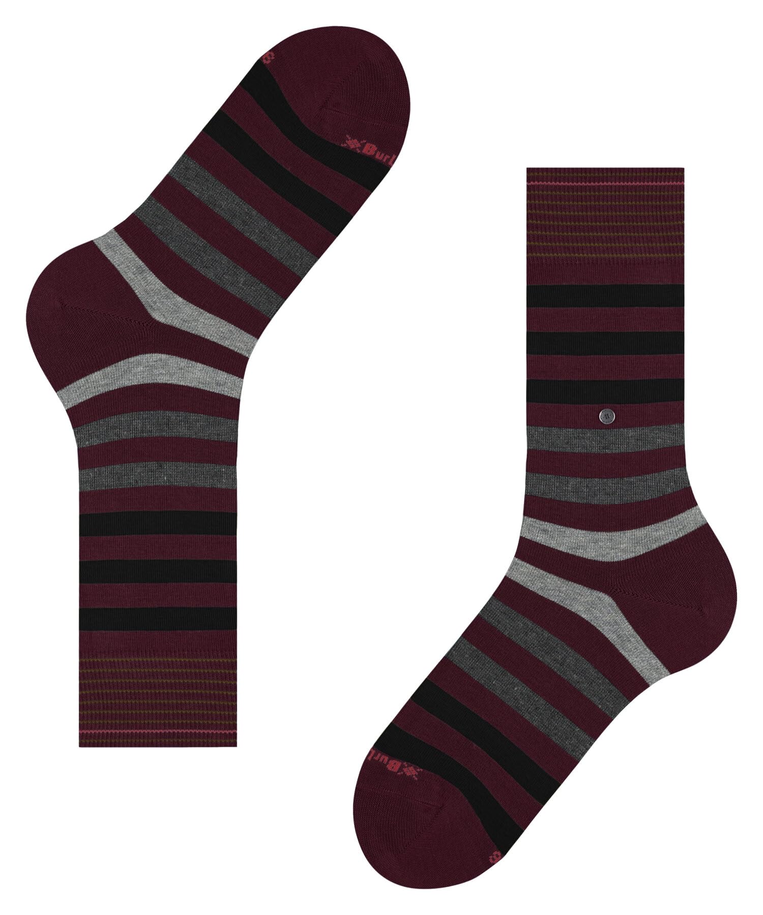burlington-blackpool-homme-chaussettes-coton-argyle-rouge-wine-8010-40-46 image 5