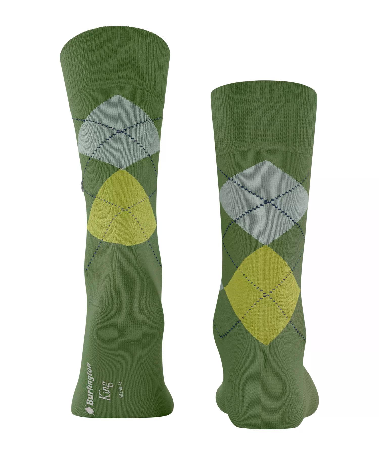 burlington-king-chaussettes-homme-coton-argyle-vert-bamboo-7654-40-46 image 2
