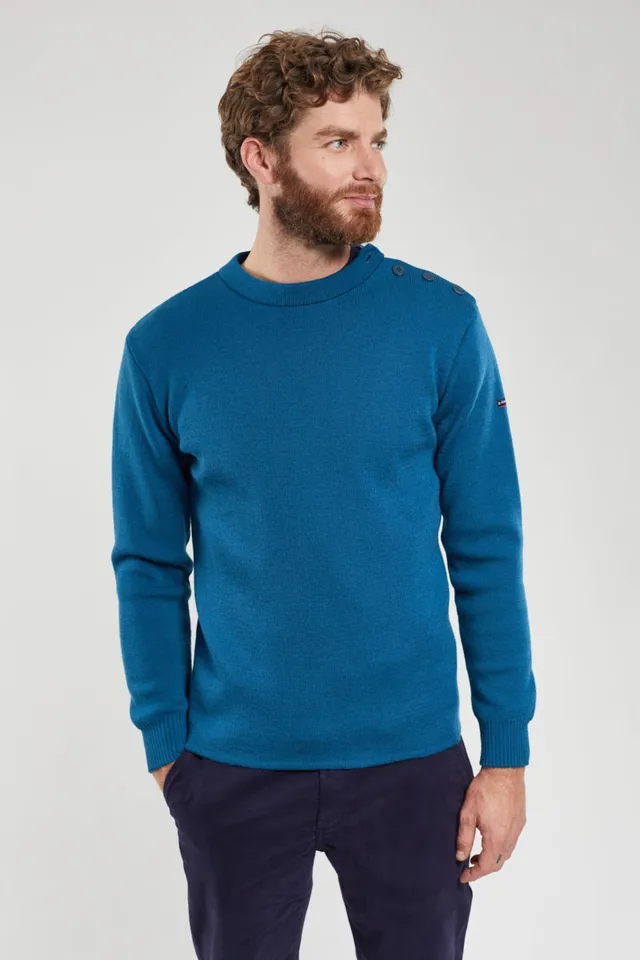 armor-lux-pull-marin-uni-fouesnant-laine-homme image 1