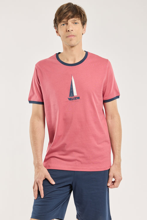 armor-lux-pyjama-shorts-homme-coton-l-ger-imprim image 4