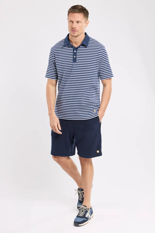 armor-lux-short-h-ritage-bouclette-short-homme-coton-taille-lastique image 1