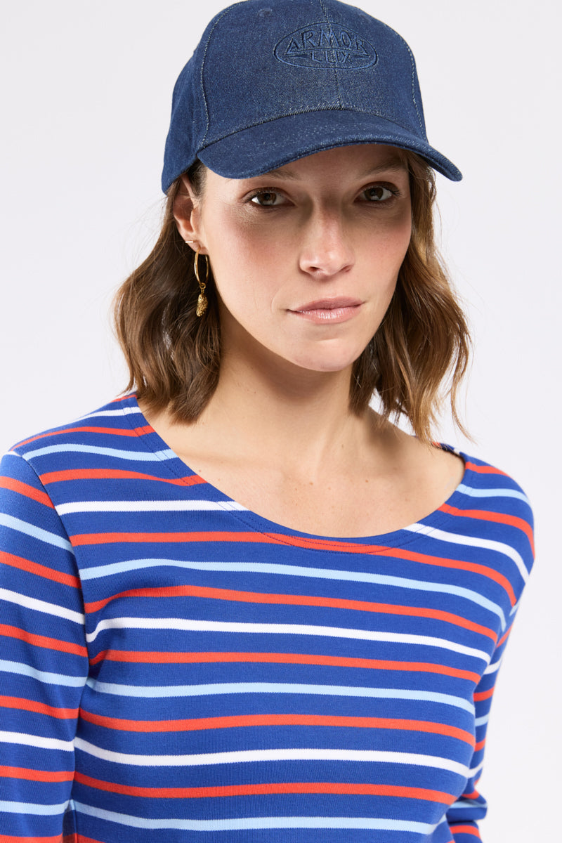 armor-lux-marini-re-tricolore-femme-coton-pais image 3