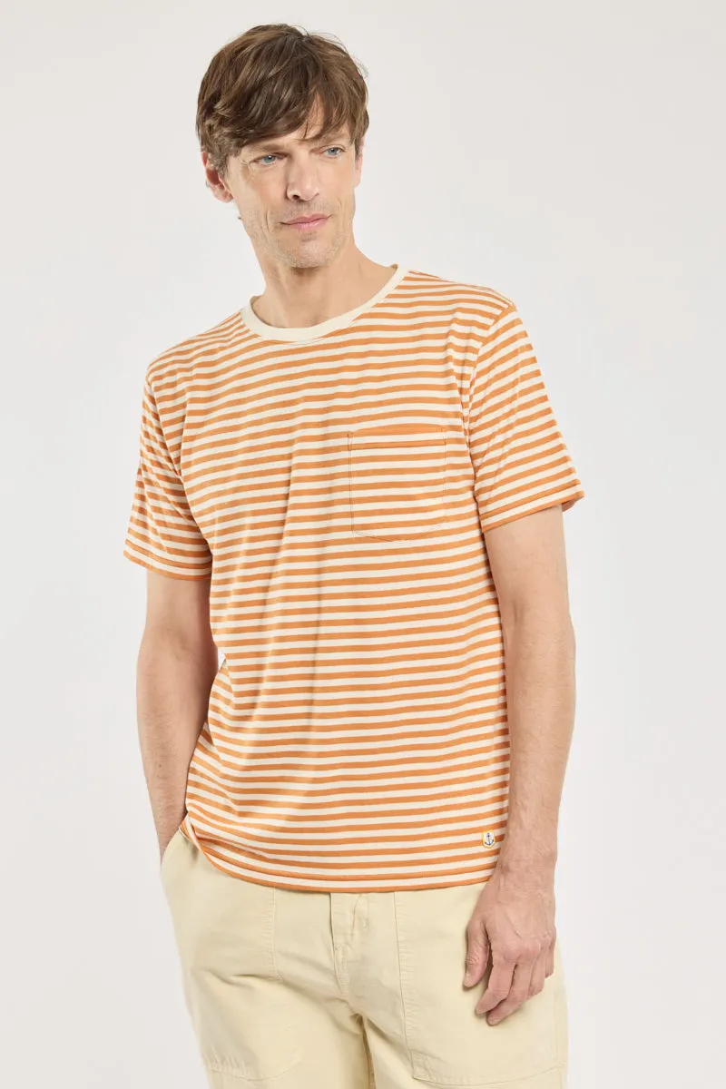 armor-lux-t-shirt-ray-homme-coton-et-lin-poche-poitrine image 1