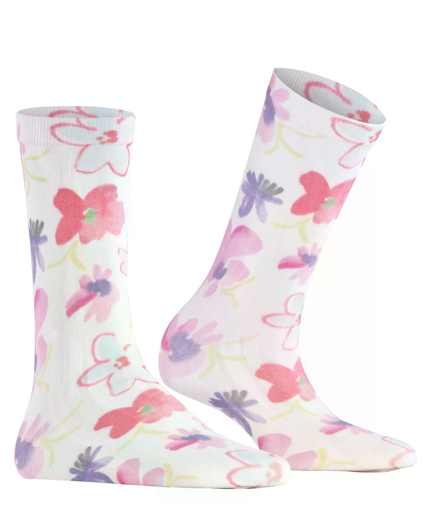 burlington-garden-bloom-chaussettes-femme-blanc-white-2008-36-41 image 4