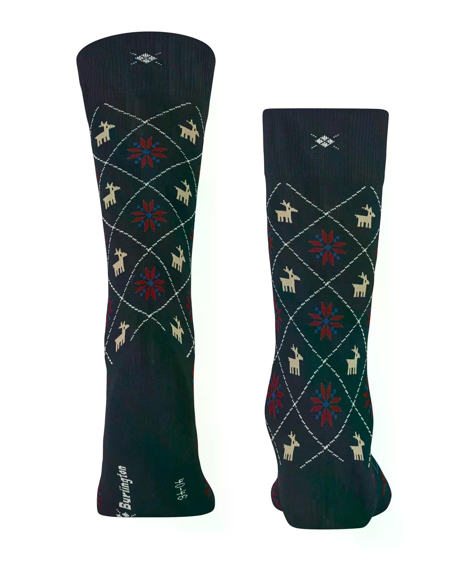 burlington-reindeer-chaussettes-homme-coton-respirant-motif-renne-hiver image 2