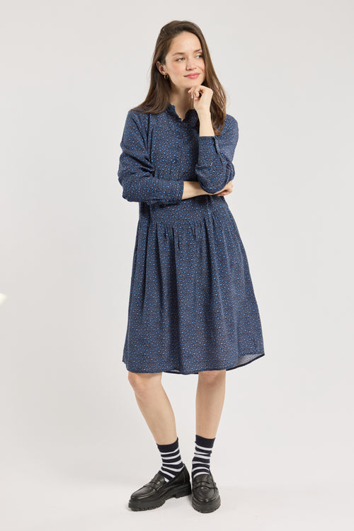 armor-lux-h-ritage-robe-l-opard-femme-cupro-manches-longues image 2