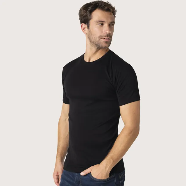 eminence-308-tee-shirt-col-rond-pur-coton-premium-noir image 1