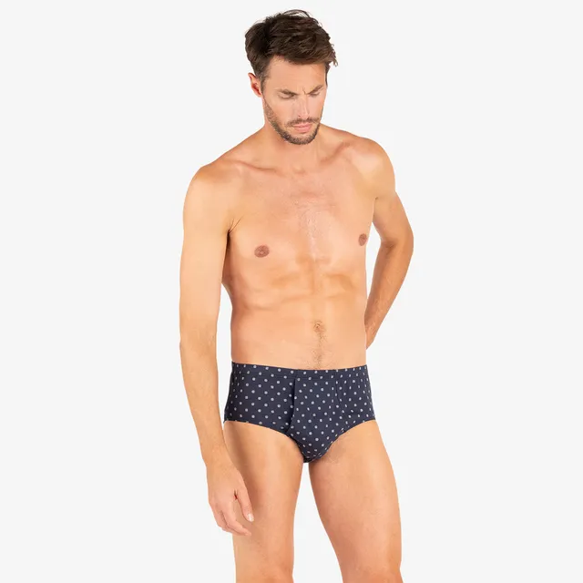 eminence-slip-taille-haute-ouvert-homme-motifs-coton-merceris image 1