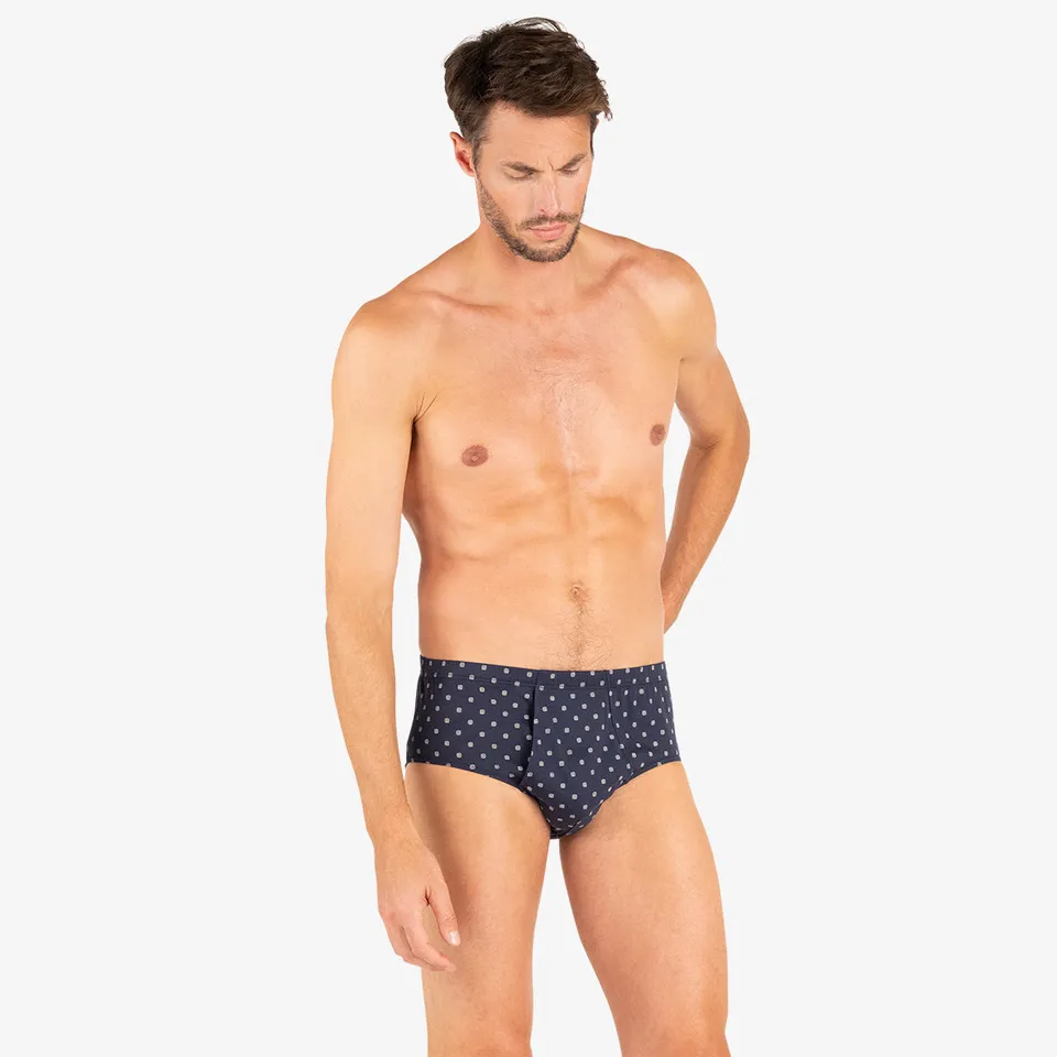 eminence-slip-taille-haute-ouvert-homme-motifs-coton-merceris image 1