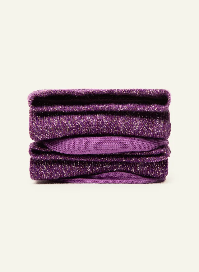 archiduchesse-paillet-e-ultra-violet-chaussette-courte-lurex image 1