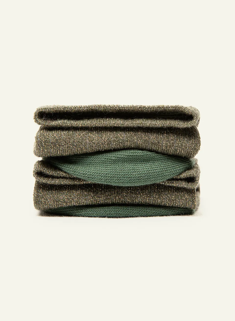 archiduchesse-paillet-e-kaki-chaussettes-courtes-lurex image 1