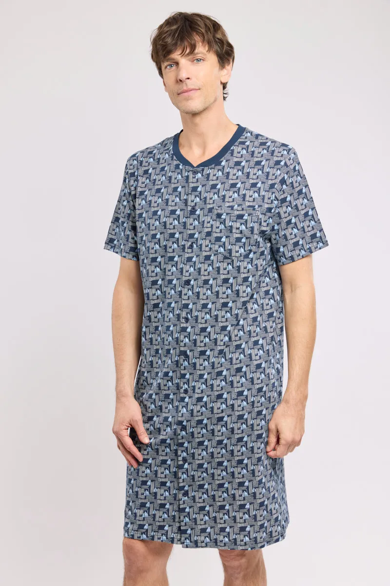 armor-lux-liquette-imprim-e-homme-coton-l-ger-manches-courtes-2 image 1