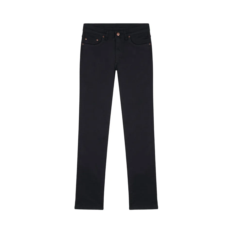 atelier-tuffery-augustin-jean-slim-homme-noir-taille-semi-haute image 1