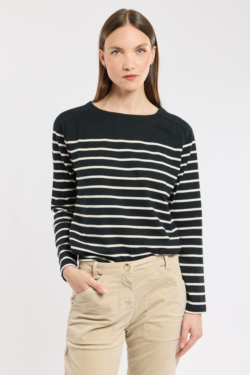 armor-lux-marini-re-femme-jacquard-coton-maille-210g-m image 3