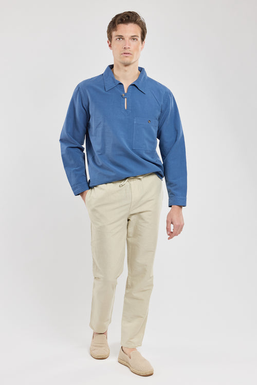 armor-lux-pantalon-homme-taille-lastique-coton-lin-tencel image 2