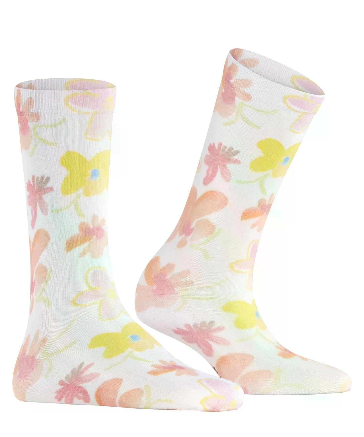 burlington-garden-bloom-chaussettes-femme-coton-respirant-fleur image 5