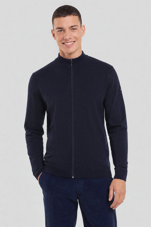 armor-lux-cardigan-erdeven-homme-laine-zipp-coudi-res image 2