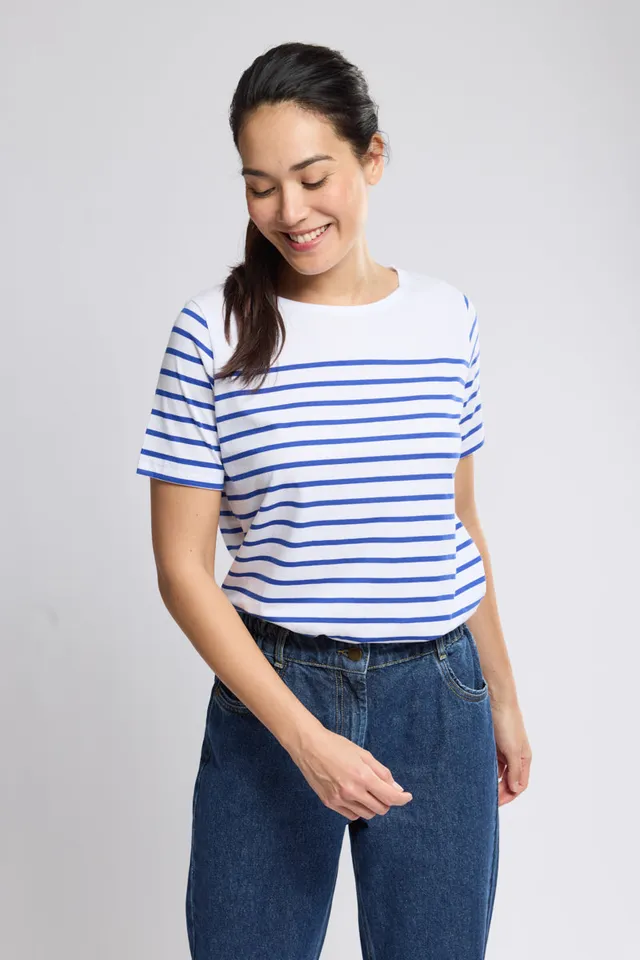armor-lux-classe-de-mer-marini-re-femme-coton-l-ger-manches-courtes-2 image 1