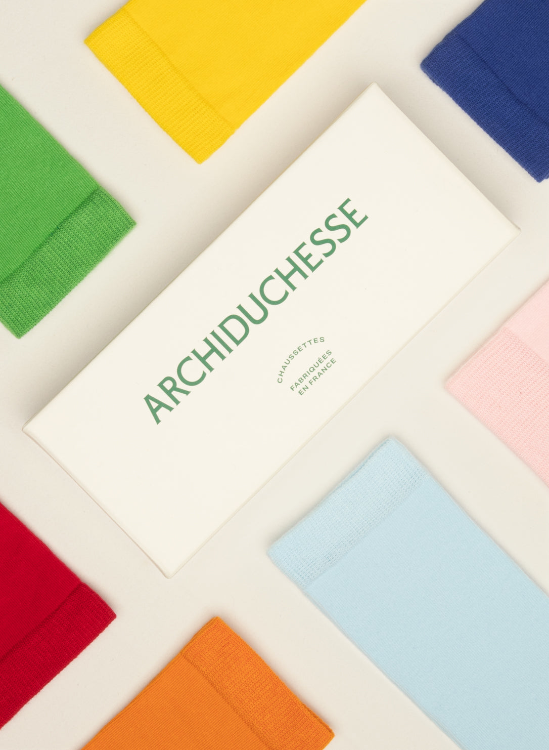 archiduchesse-semainier-happy-color-de-ville-7-paires-coton image 2